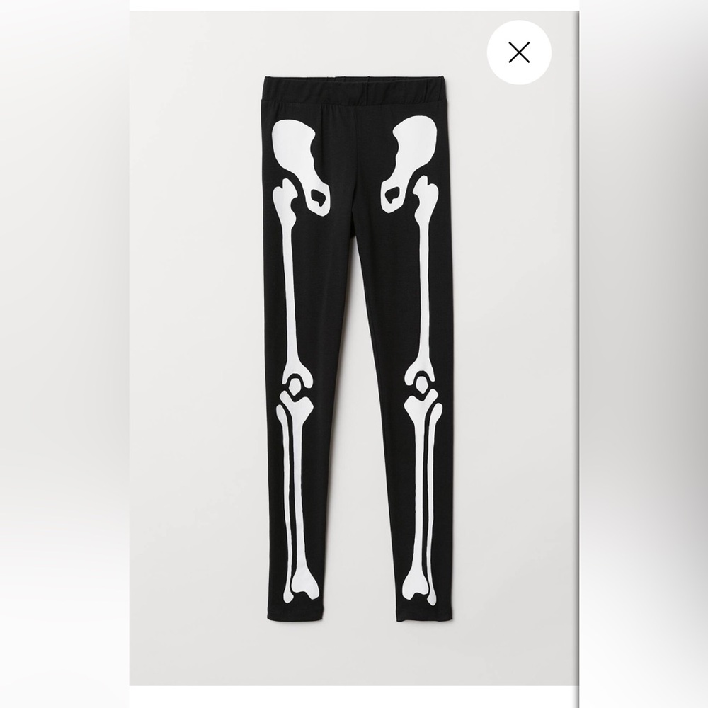 H&M Skeleton Print Leggings